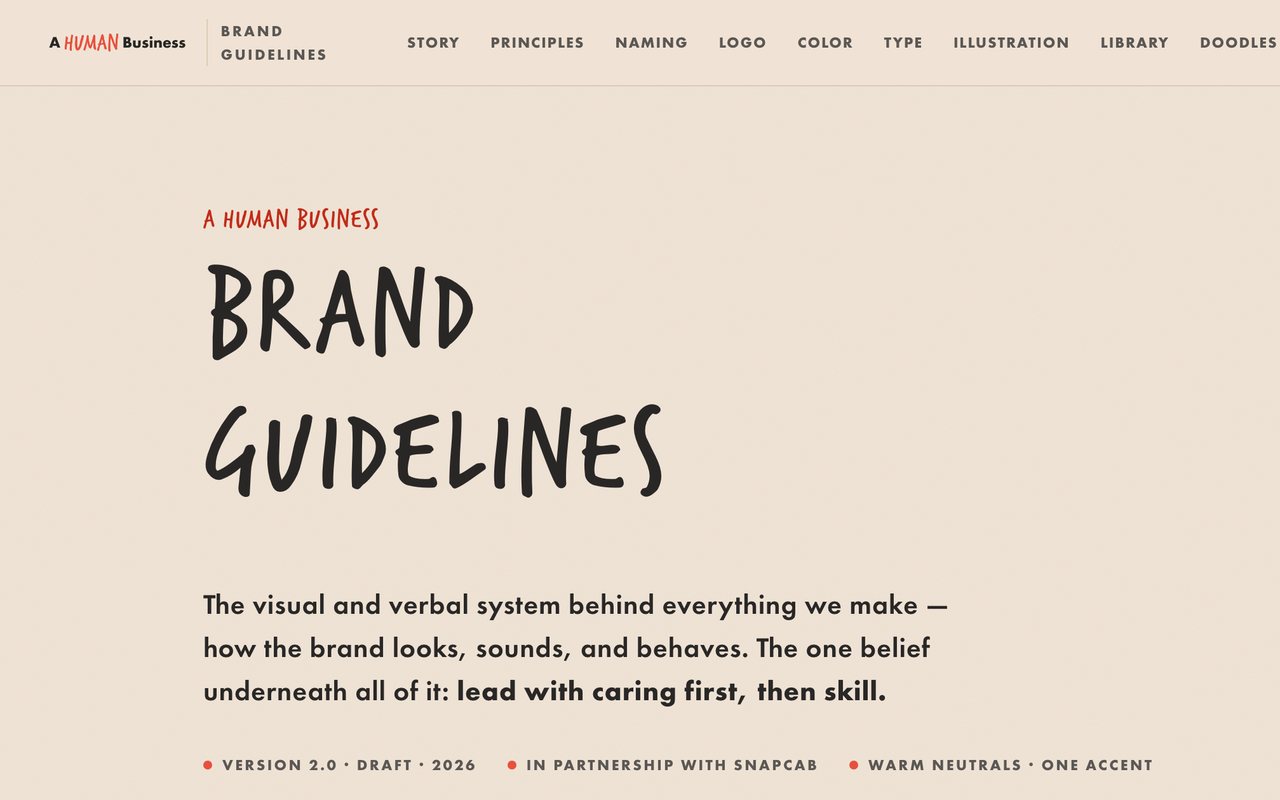 A Human Business Platform screenshot